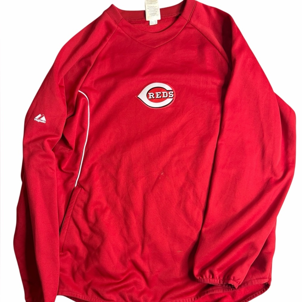 Majestic Cincinnati Reds Men’s Therma Base‎ Pullover Medium